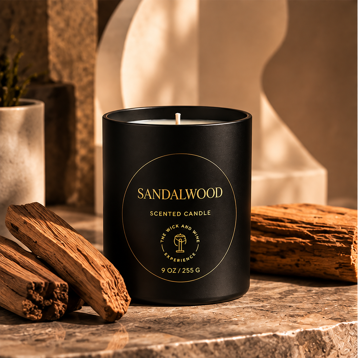 Sandalwood | 9 oz Coconut Soy Wax Candle — candle only