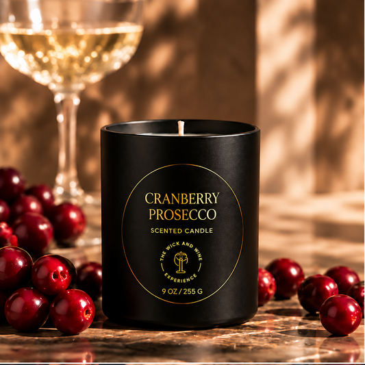 Cranberry Prosecco | 9 oz Coconut Soy Wax Candle — candle only